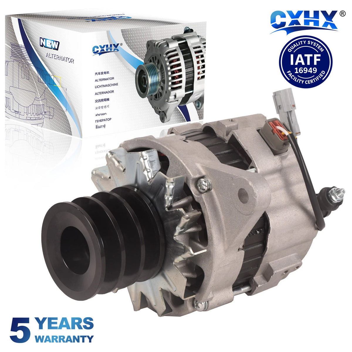 24V 50A Alternator for John Deere 450D LC, 600C LC, 650D LC, 800C (No Year)