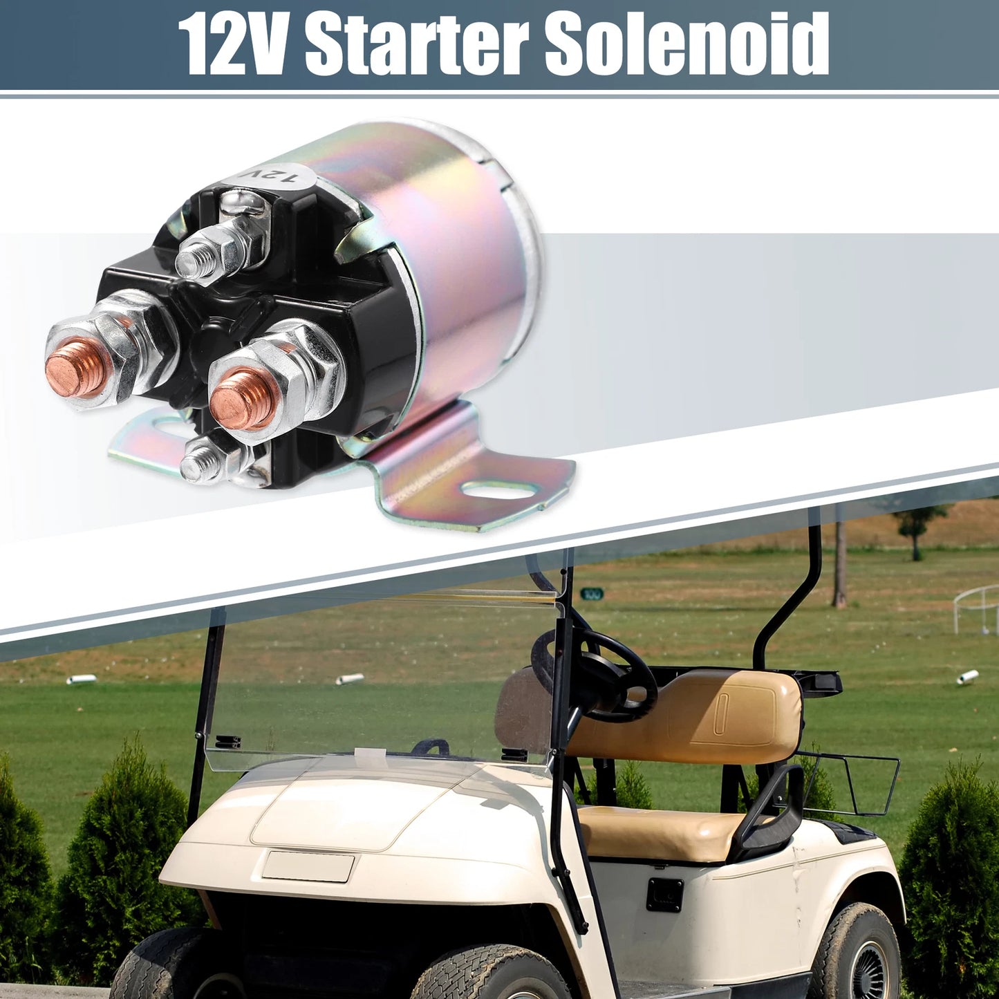 12V Starter Solenoid for Yamaha G8/G9/G11/G14/G16 Gas Golf
