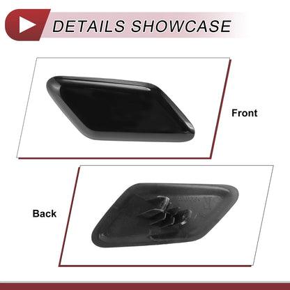 Front Right Bumper Trim Nozzle Cover for Volvo C30 (2010-2013) Black