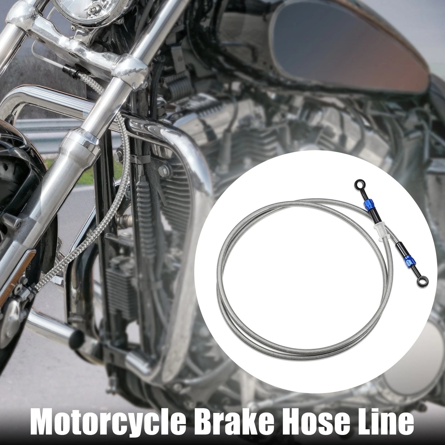 90 Degree Brake Hose, Motorcycle Line Tube 160cm for Motorcycle