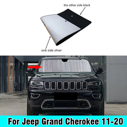 Front Windshield Privacy Sunshade for Jeep Grand Cherokee (2011–2020)