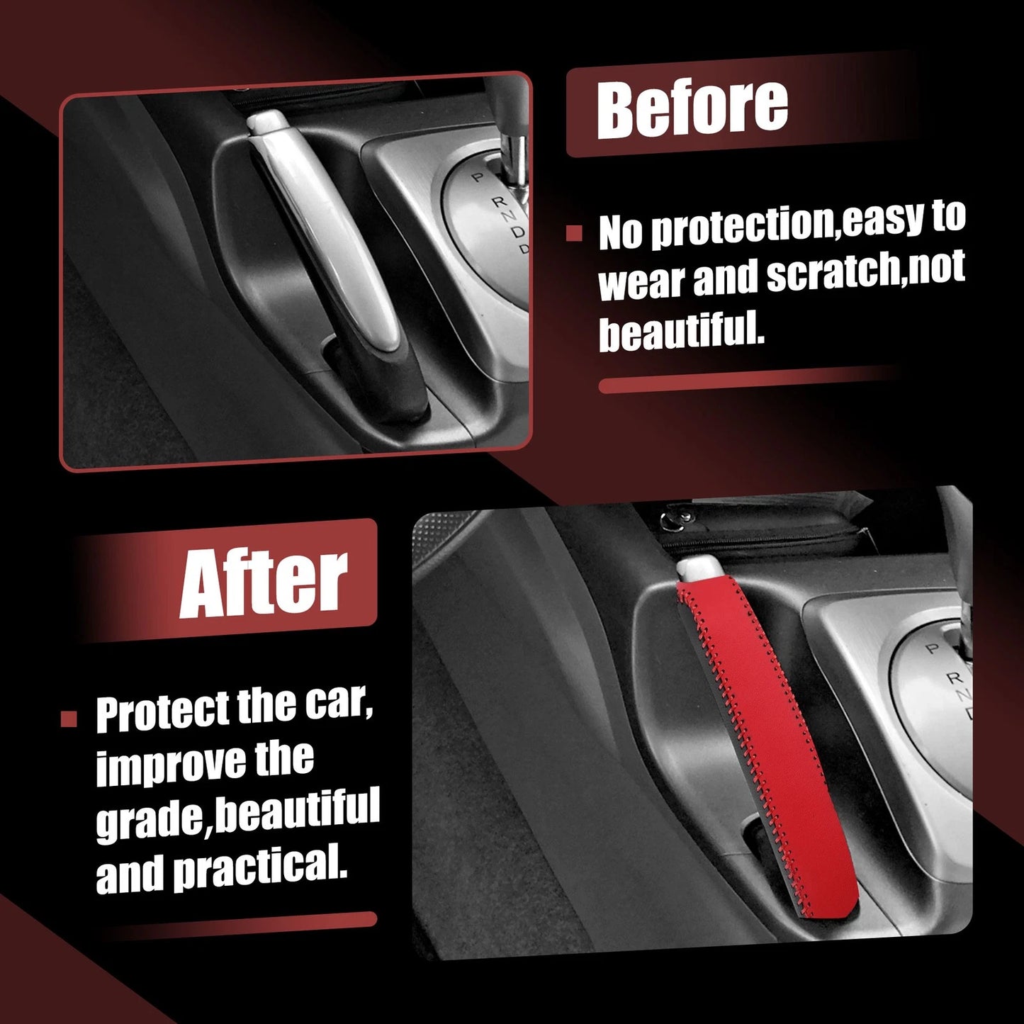 Faux Leather Handbrake Cover for Honda Civic (2006-2011)