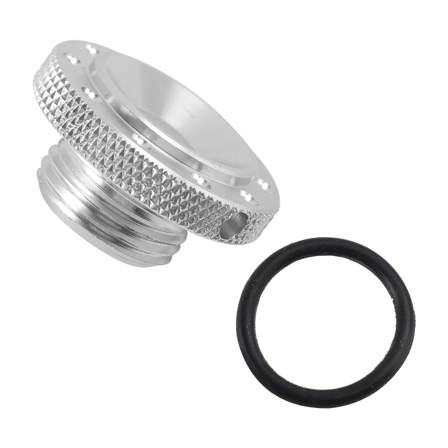CNC Oil Filler Plug - Silver for Scrambler 400X / Speed 400 / T4 (2023-2025)