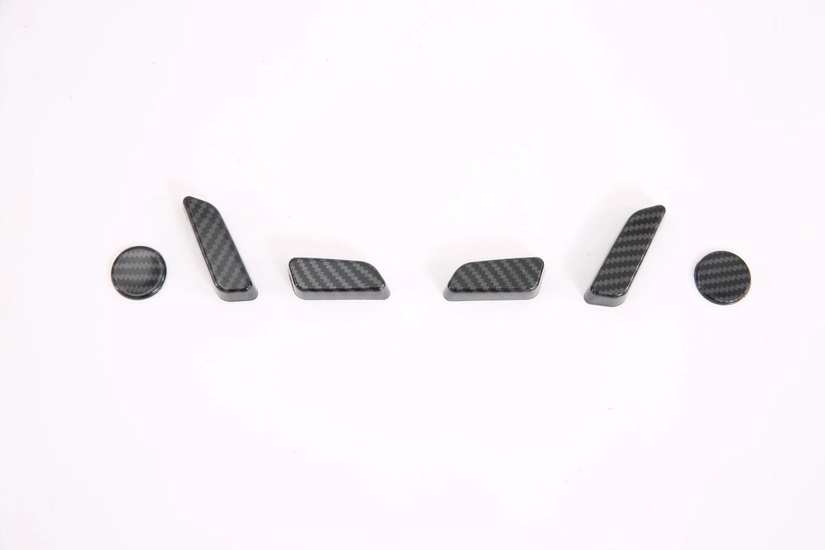 ABS Carbon Fiber Seat Adjustment Switch Cover Trim for Tesla Model 3 (2018-2023)
