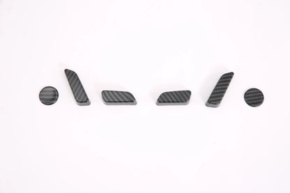 ABS Carbon Fiber Seat Adjustment Switch Cover Trim for Tesla Model 3 (2018-2023)