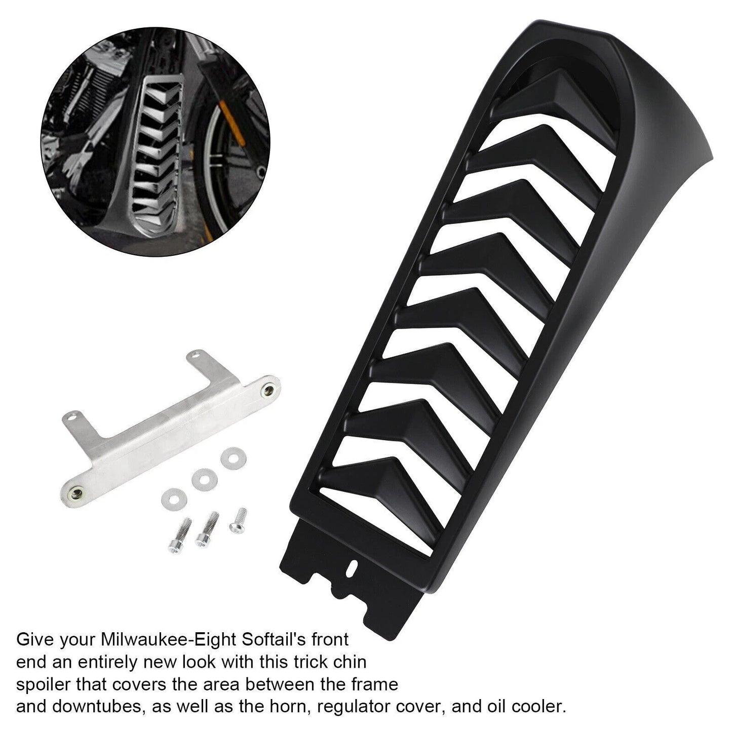 Chin Spoiler Lower Radiator Cover for Harley Softail Breakout (2018-2022)