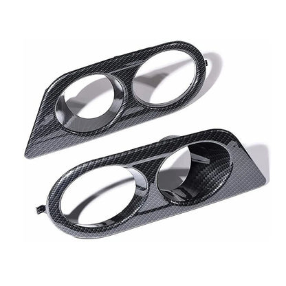 Carbon Fiber Front Bumper Fog Light Covers for BMW E46 M3 (2001-2006)