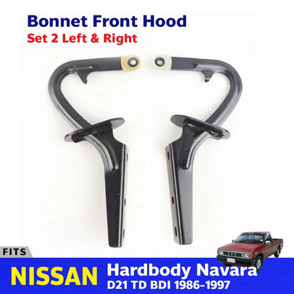 Bonnet Front Hood Pair Fits Nissan Hardbody Navara D21 Pickup Truck 1986-97
