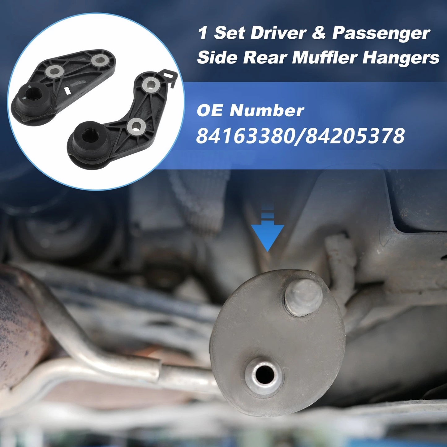 Rear Driver/Passenger Side Muffler Hanger for Chevy Equinox