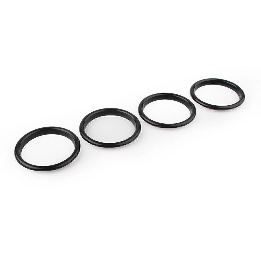 4 x Air Vent Cover Rings for Audi A3 S3 (2012-2019) - Black