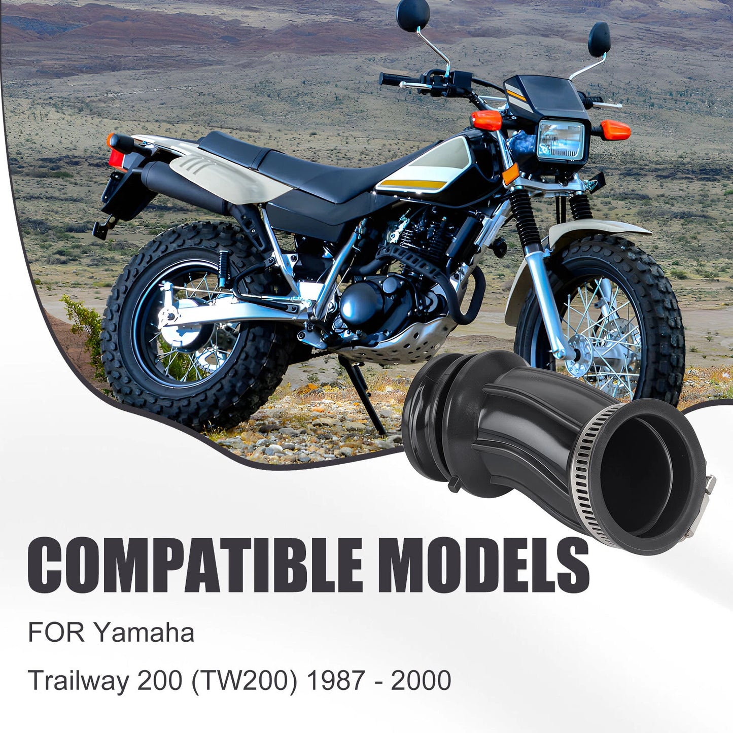 Air Filter Duct for Yamaha TW200 Trailway 1987-2000