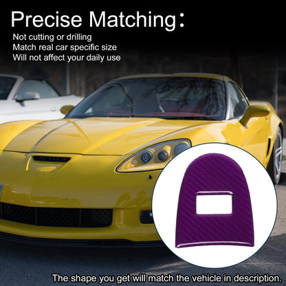ABS Gear Shift Knob Cover Sticker for Chevrolet Corvette C6 Z06 Purple (2005-2013)