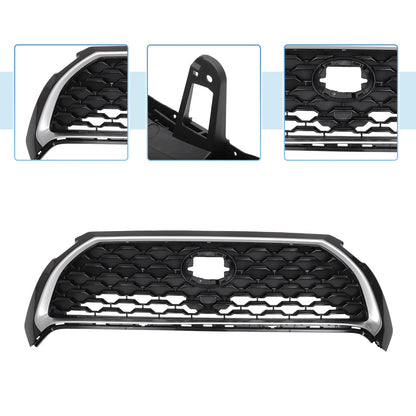 Front Upper Bonnet Bumper Grille for Toyota Corolla Cross (2022-2023) Black