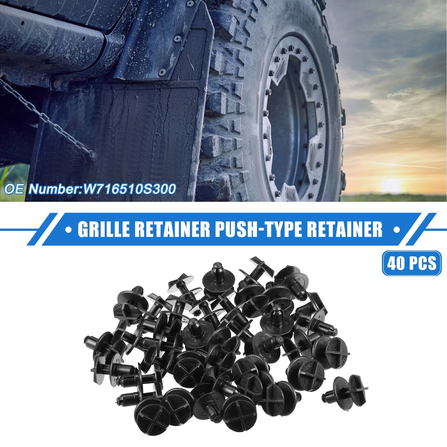 40 Pcs Grille Retainer Clips for Ford Explorer (2020-2023)