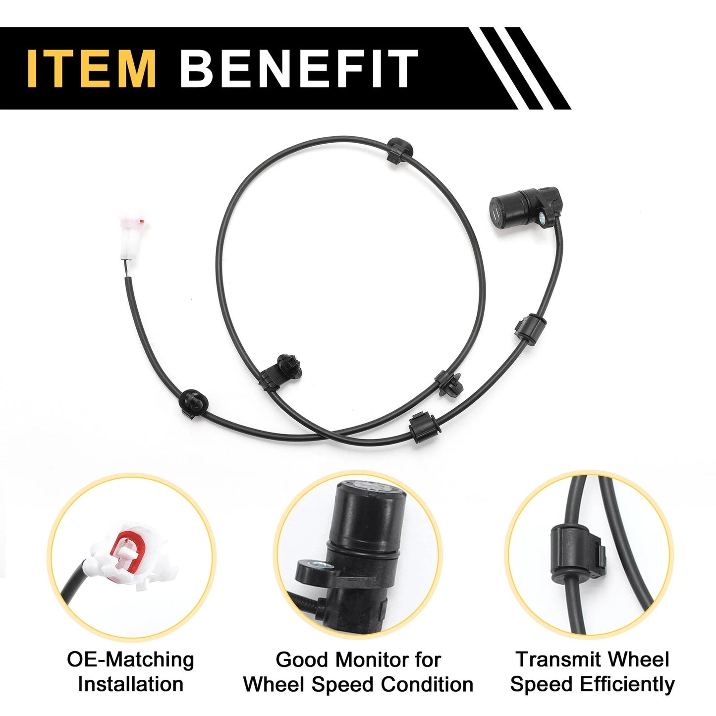 ABS Wheel Speed Sensor for Toyota Hilux 2005-2008, 2 x Rear Right Sensor