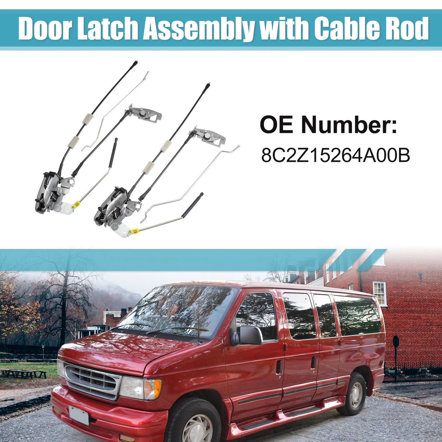 Door Latch Assembly Set for Ford E150 (2004-2014)