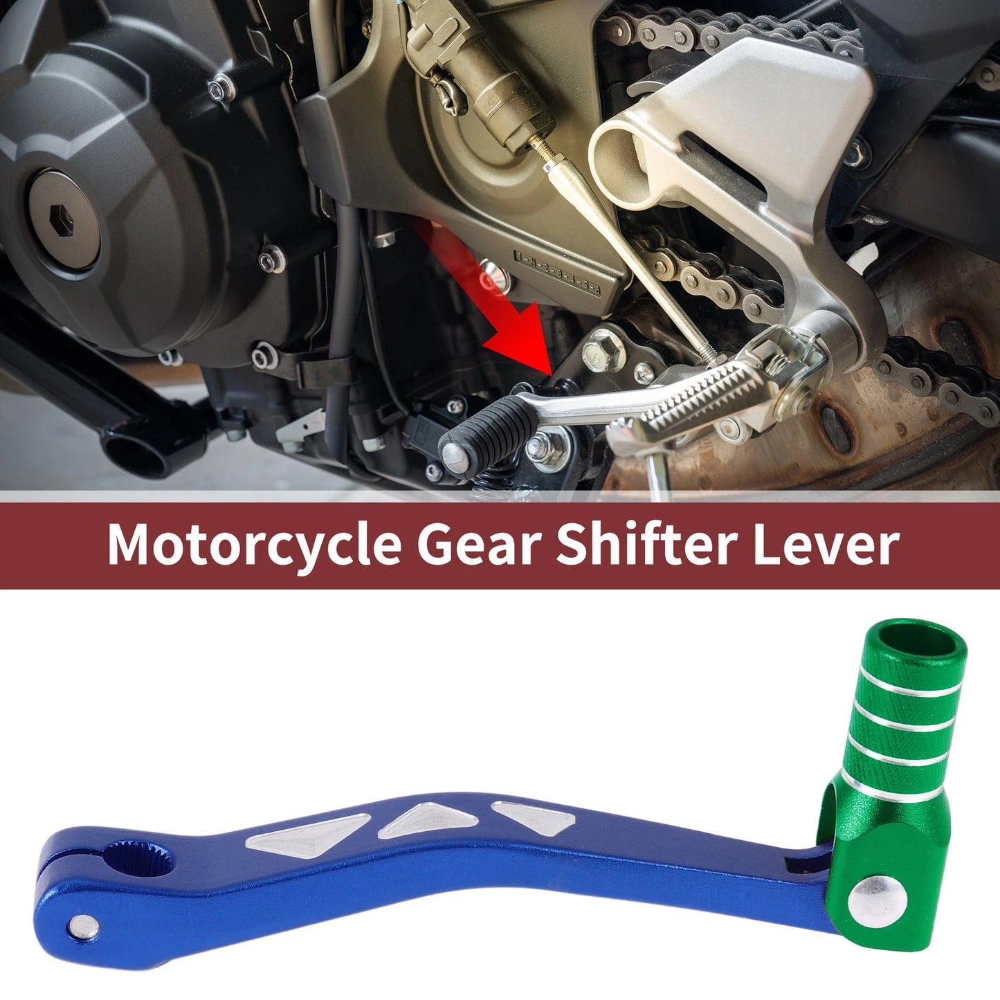 Folding Shifter Lever for Yamaha TTR 50cc Blue Green
