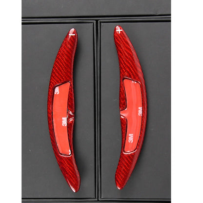 Red Carbon Fiber Steering Wheel Shift Paddle Switch Fits Porsche 911 2015-2019