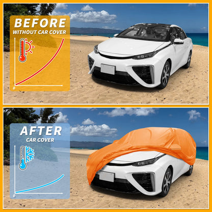 Waterproof All Weather Car Cover for Toyota Prius (Fits All Years)