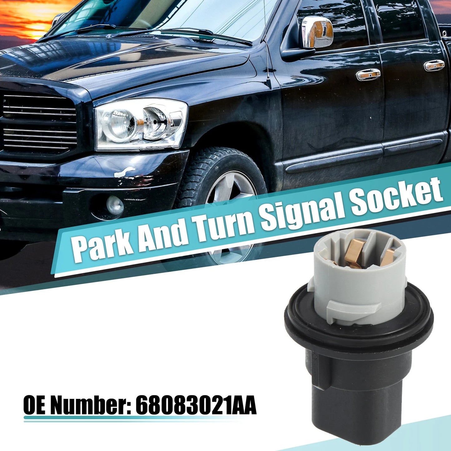 Park and Turn Signal Socket Light Bulb Lamp Base for Dodge Ram