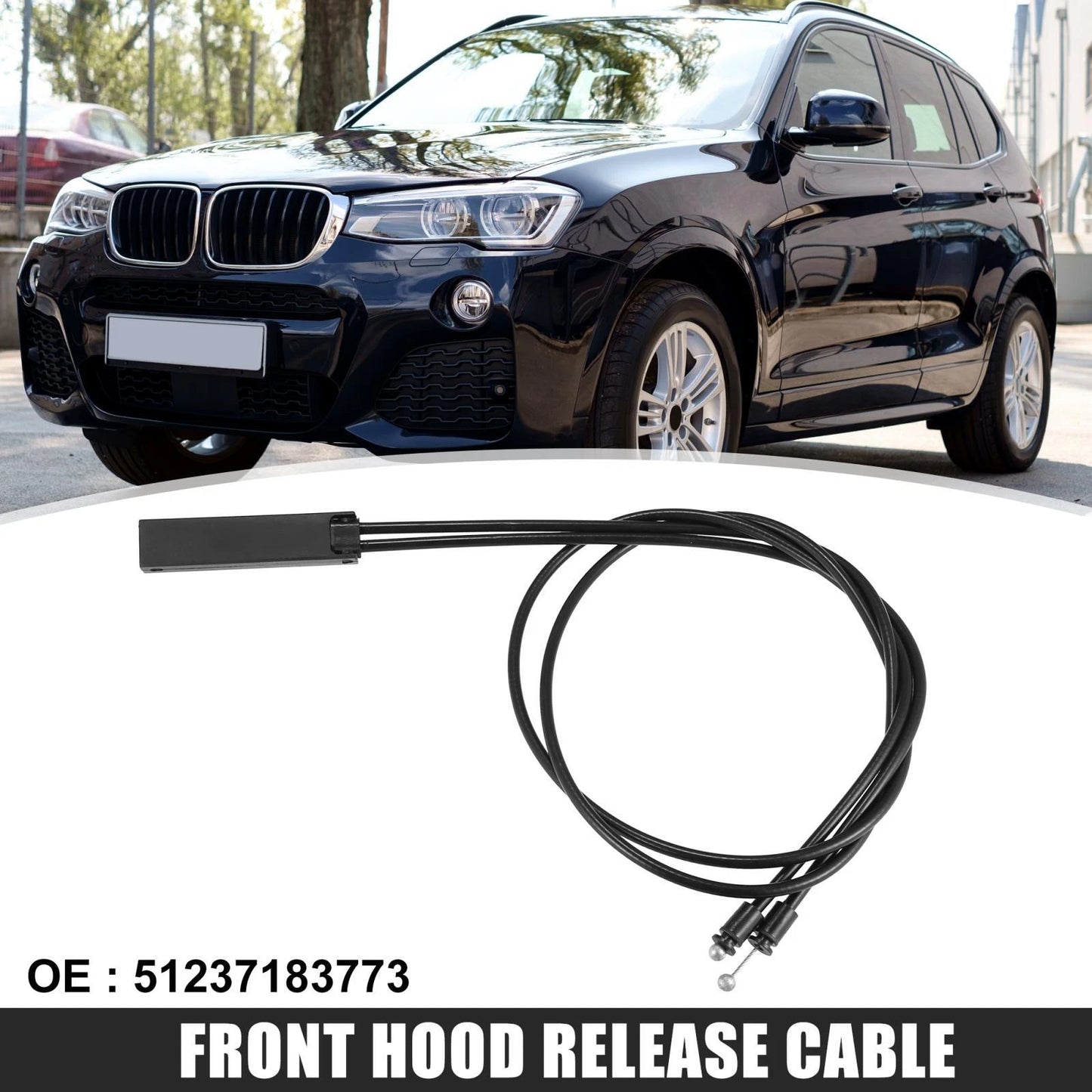 Hood Release Cable for BMW 5 Series GT 2008-2013 (2 x)
