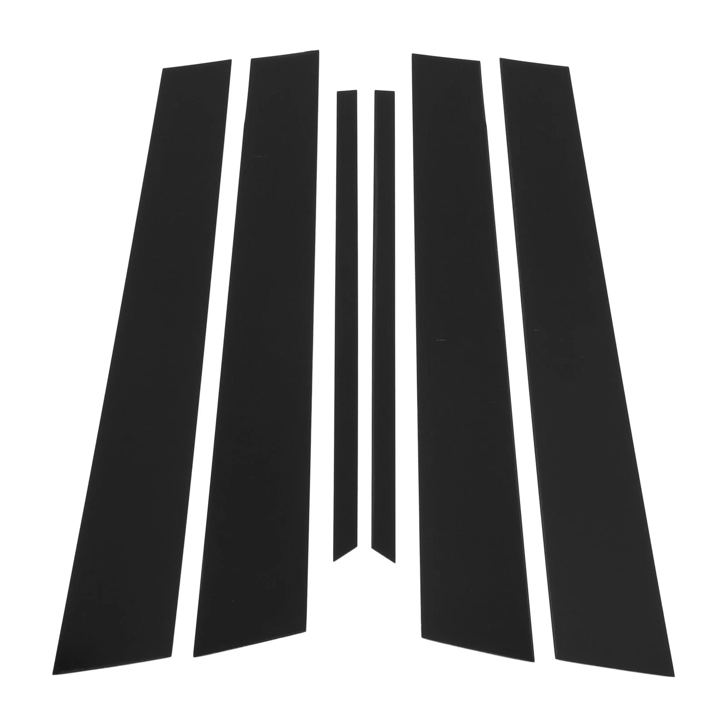 6 Pcs Black Door Pillar Window Trim for Nissan Maxima (2000-2003)