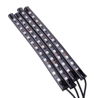 4 x 48" LED Car SUV Interior Neon Atmosphere Light Strip Music Control