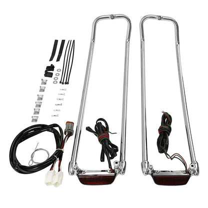 Saddlebag Lid Top Rail & LED Light for Harley Touring Road King (1994-2013)