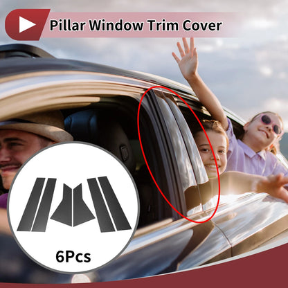 6 x Door Pillar Window Trim for Buick Lacrosse (2017–2019)