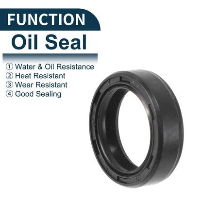 Oil Seal 18x25x7mm NBR Rubber Black 5Pcs