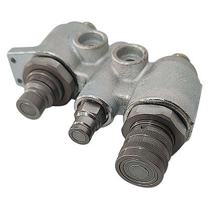 Hydraulic Block Quick Coupler for Bobcat 6678076 (Fits Various Models)