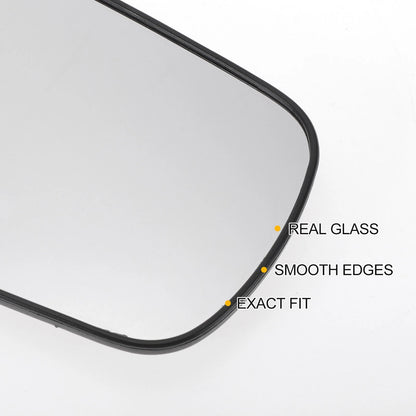 Right Side White Mirror Glass for Ford Fiesta (2002-2005)