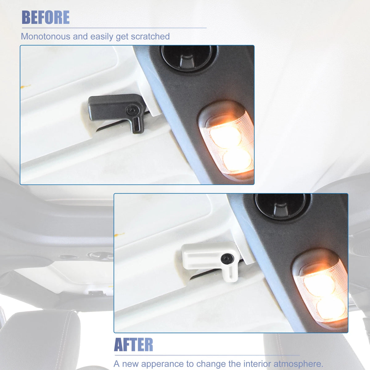 4 x Hardtop Roof Removal Switch Handle Covers for Jeep Wrangler (2007-2017)