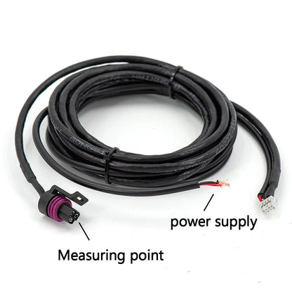 12V 52mm Ultra-thin Electronic Fuel Pressure Meter w/ Sensor for Car