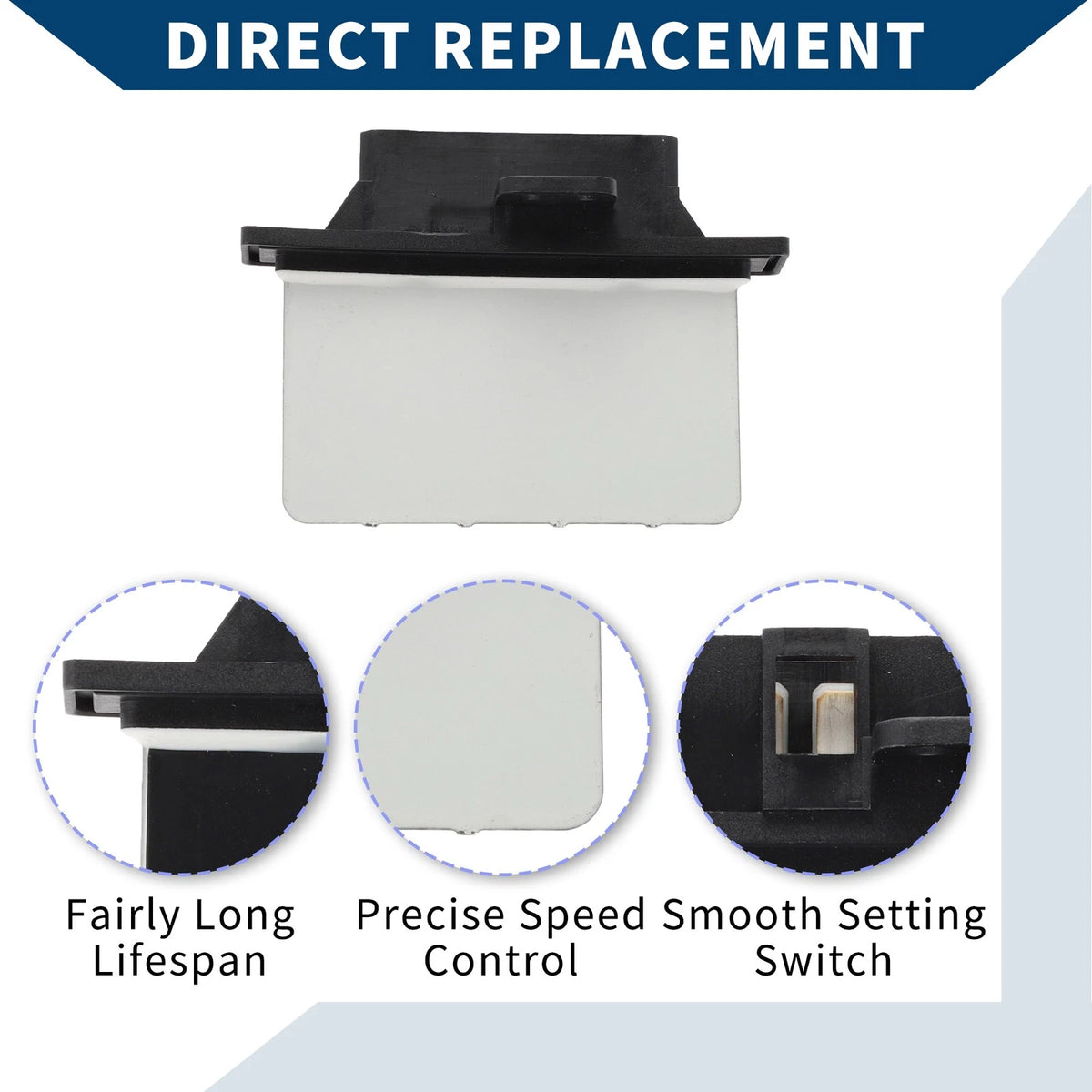 Blower Motor Resistor for Nissan Altima (1995-1997) Black 1 Pcs