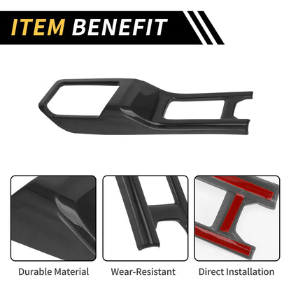 4WD Gear Shift Panel Cover for Jeep Wrangler JL JLU (2018-2024) Black