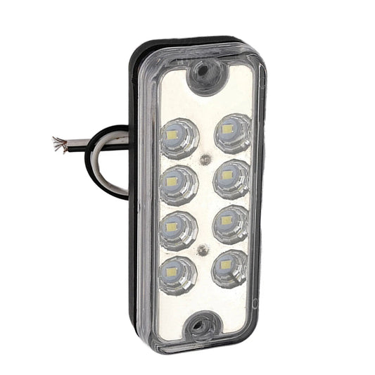 12V LED White Side Marker Lights for Truck Lorry Van Bus