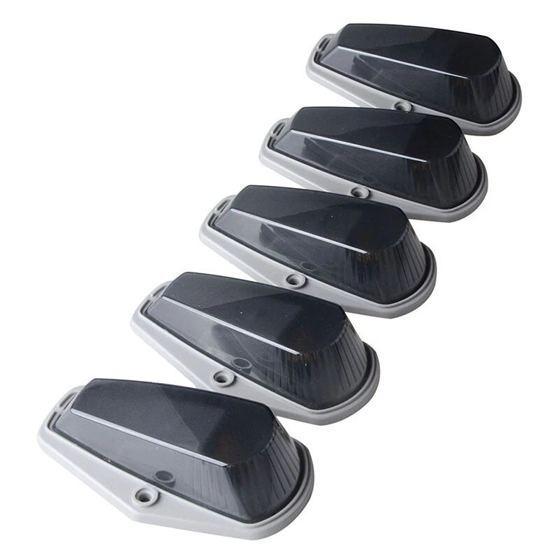 5 x White Light Roof Cab Marker Clearance Covers for Ford F-150 (1980-1997)