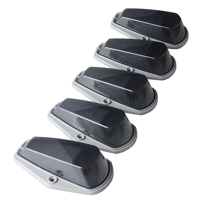5 x White Light Roof Cab Marker Clearance Covers for Ford F-150 (1980-1997)