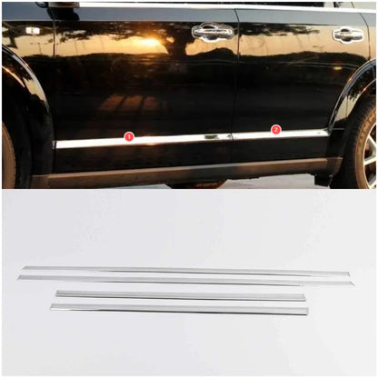 Chrome Door Side Body Molding Cover Trim for Dodge Journey (2009-2020) 4 x pcs