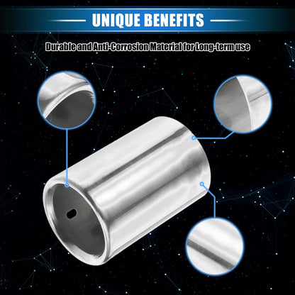 Car Exhaust Tips for BMW 328i 325i E90 (2007-2010) Silver Tone