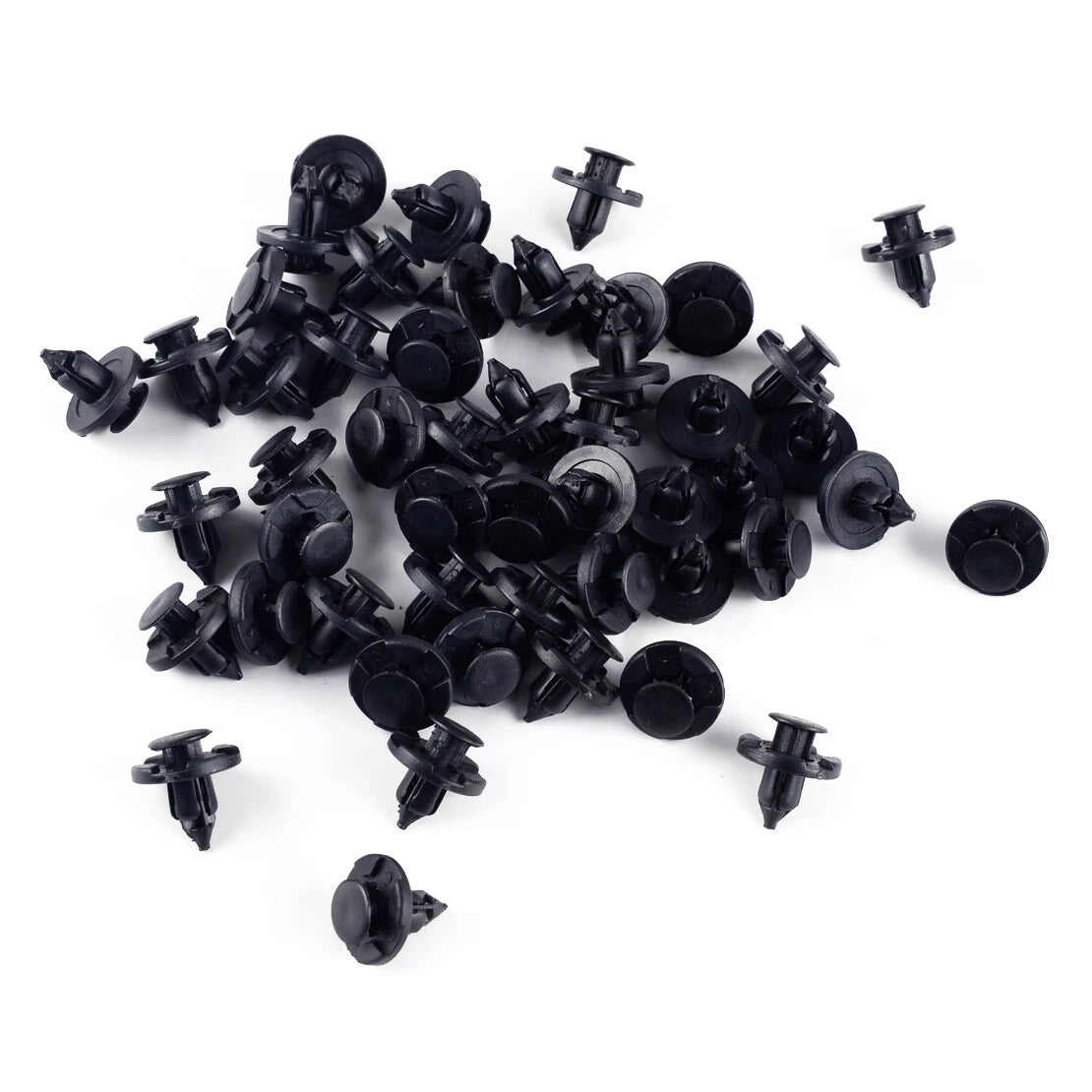 50 x Push Rivet Fasteners for Nissan Mudflap Bumper Fender Clips