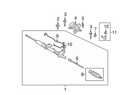 Steering Gear Dust Jacket for Mitsubishi Lancer EX 1.8/2.0 (2009-2015)