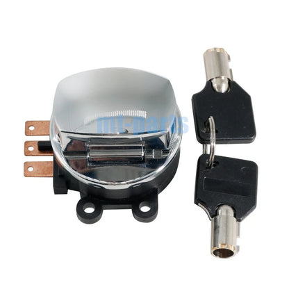 Chrome Ignition Key Switch for Harley-Davidson Dyna Low Rider EFI (2004-2005)