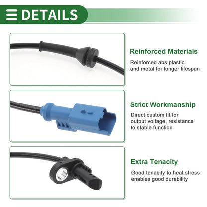 ABS Wheel Speed Sensor for Peugeot 207 (2008-2014)