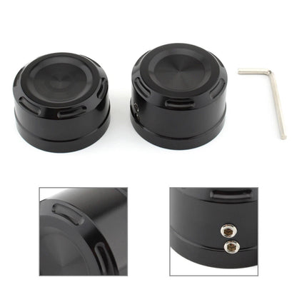 Rear Axle Bolt Nut Cap Covers  for Harley Softail (2018-2023) Black