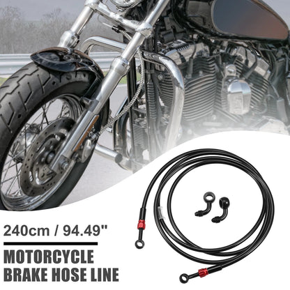28 90 Brake Hose for Motorcycle Braided Line Clutch Tube 240cm Black