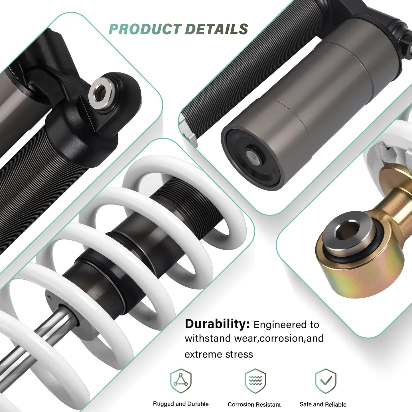 Front & Rear Air Shocks for Polaris RZR 800 S (2009-2012)