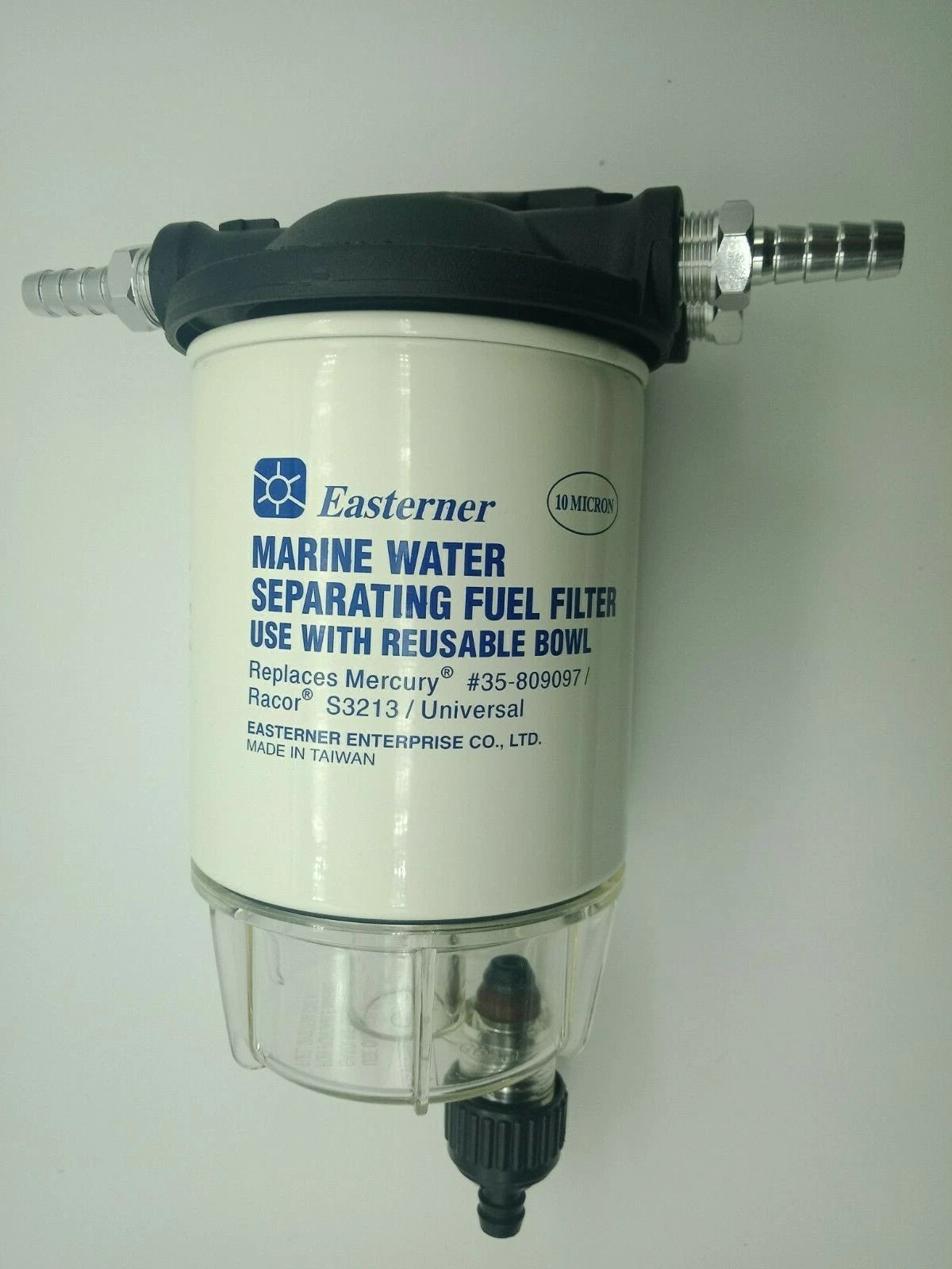 Outboard Water Separator Kit, Fuel Filter, Clear Bowl & Manifold for OMC/BRP