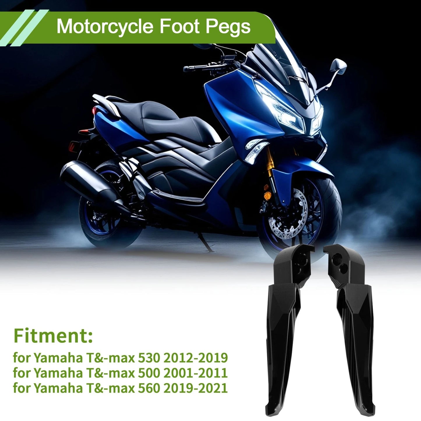 Foot Pegs / 1 pair / Foot Pegs for Yamaha TMAX 530 (2012–2019)